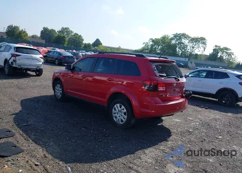 2018 Dodge Journey Se from USA, damaged, VIN 3C4PDCAB3JT447267